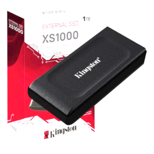 SSD Externo Kingston XS1000 de 1TB Negro con USB 3.2